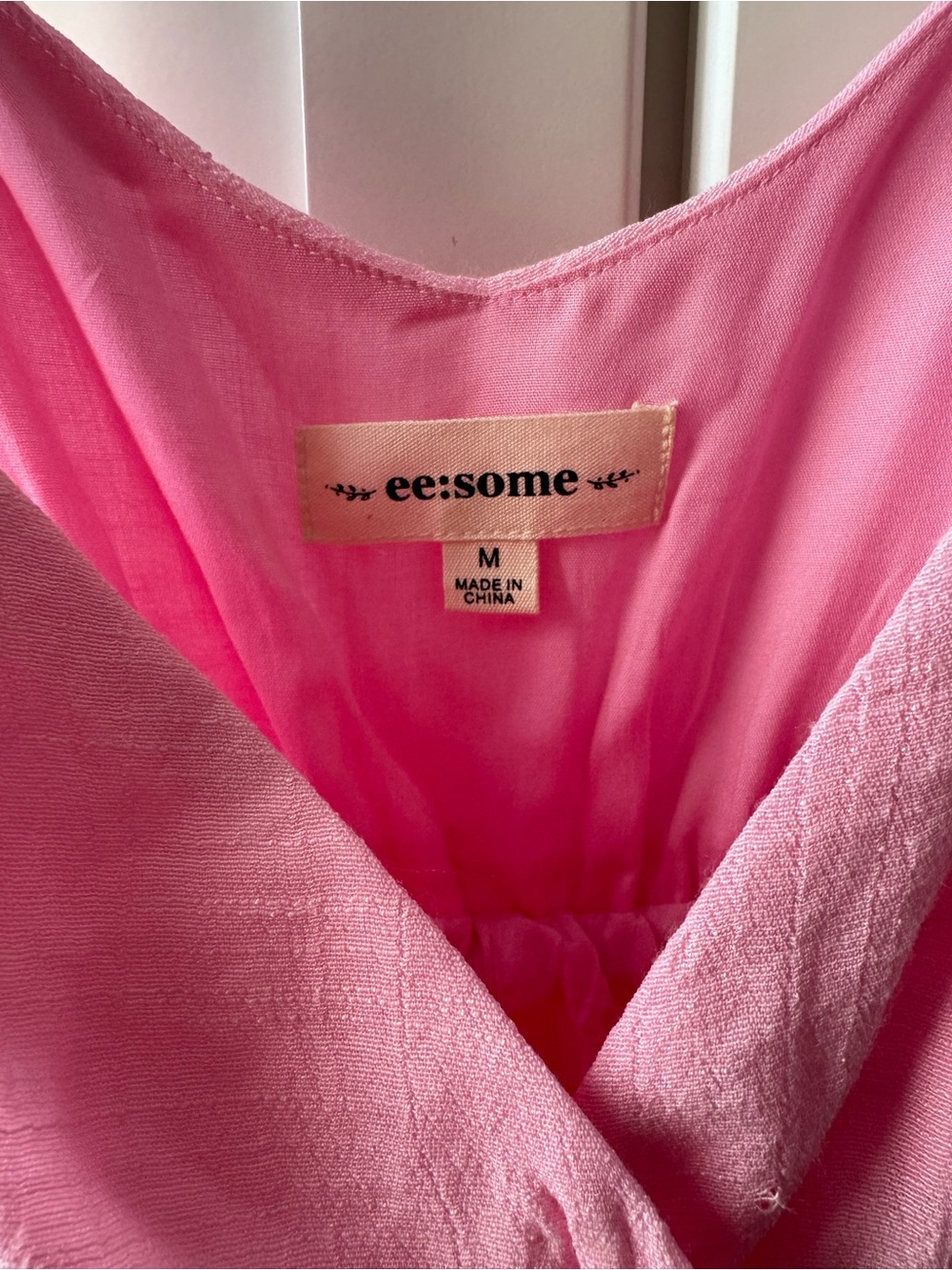 Pink Tie-Shoulder Sundress - Picture 5 of 5